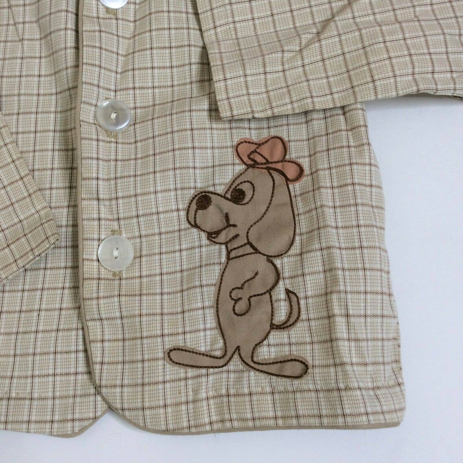 Vintage Shirt Kids 50s 60s Toddler Baby 3 Dog Plaid Button Sanforized Deadstock by play-pet - Image 3