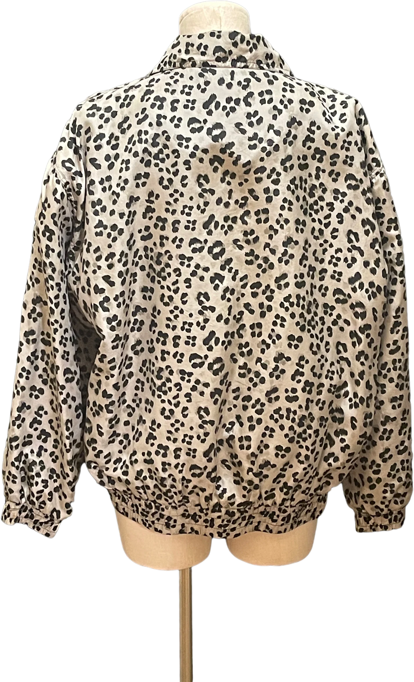Vintage Silk Animal Print Bomber Jacket By Coaco - Image 2