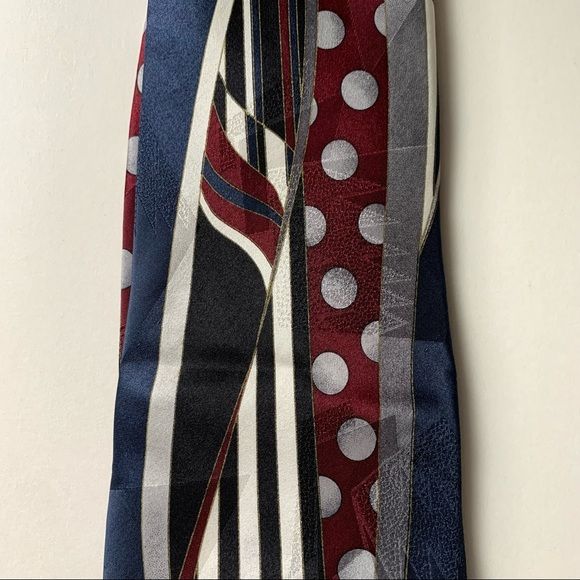 Vintage Silk Tie Patriotic Print by Pierre Cardin - Image 3