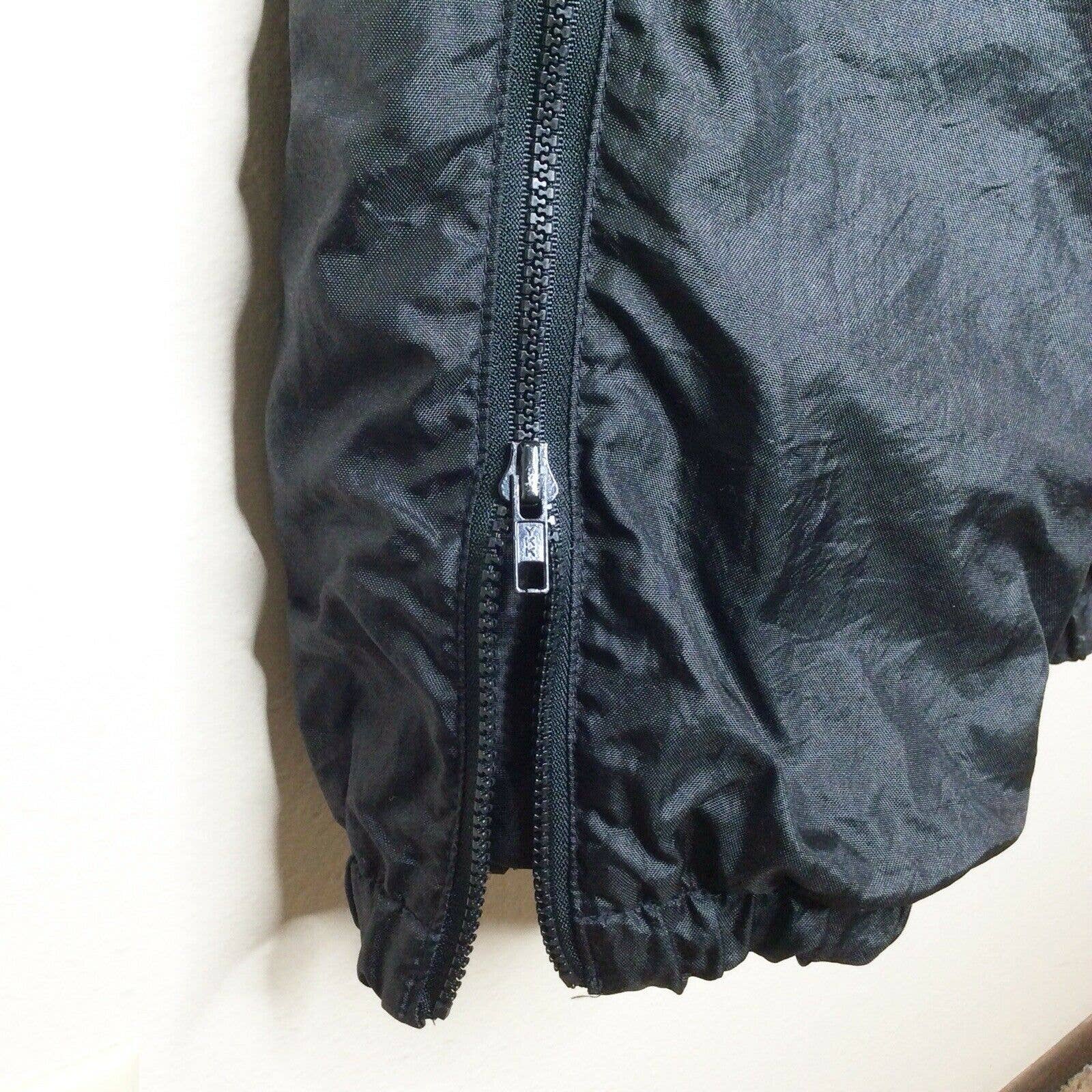 Vintage Ski Pants 80s Nylon Snow Black Mens Medium M Full Side Zip Usa by GORE-TEX - Image 3