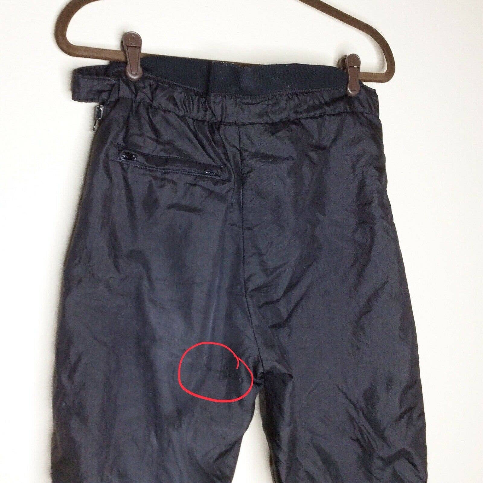 Vintage Ski Pants 80s Nylon Snow Black Mens Medium M Full Side Zip Usa by GORE-TEX - Image 4