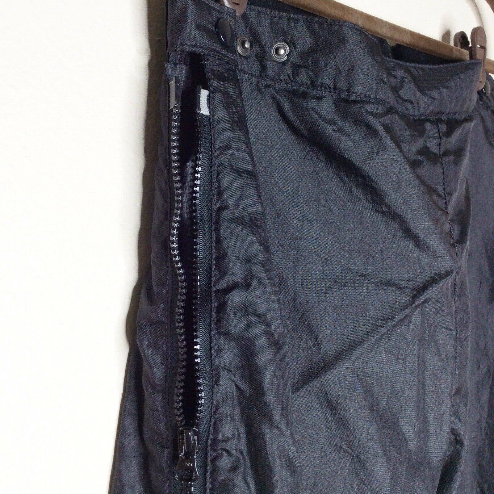 Vintage Ski Pants 80s Nylon Snow Black Mens Medium M Full Side Zip Usa by GORE-TEX - Image 7