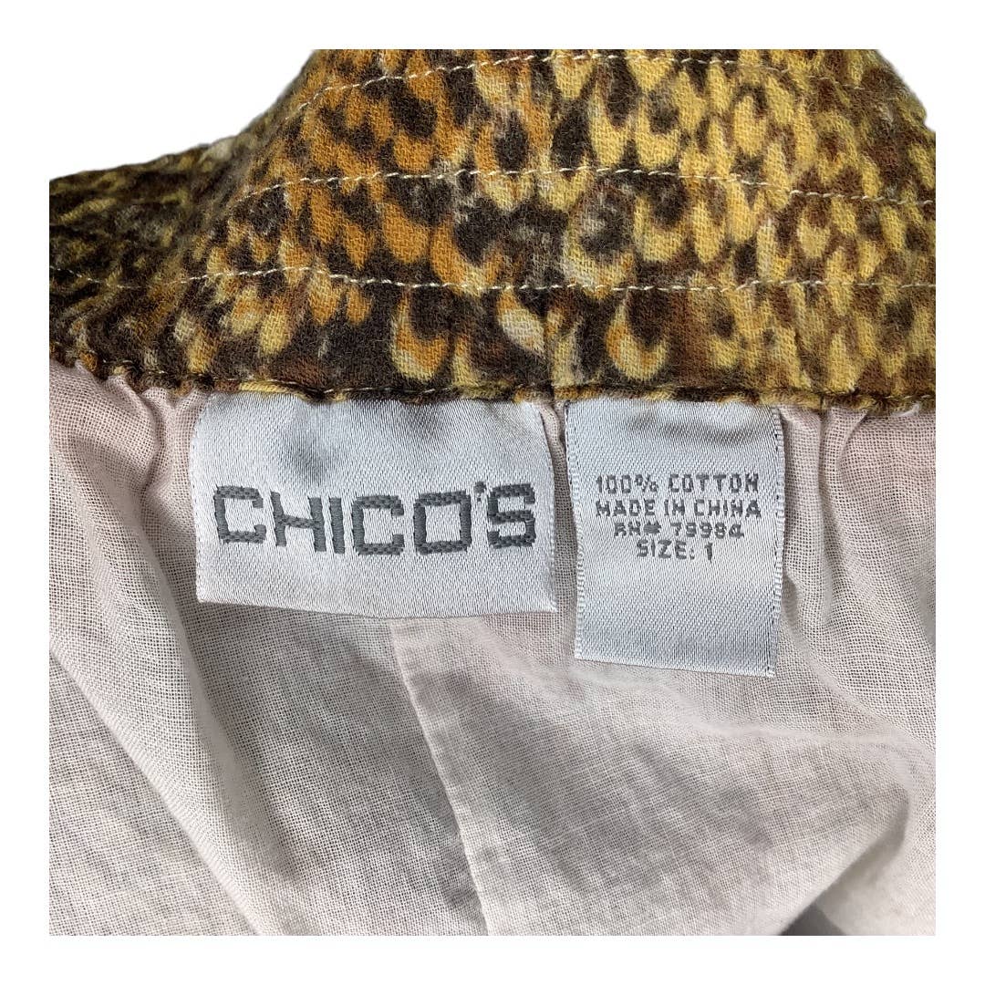 Vintage Skirt 90s 00s Medium Snake Print Tiered Textured Midi Elastic Waist by Chico's - Image 7