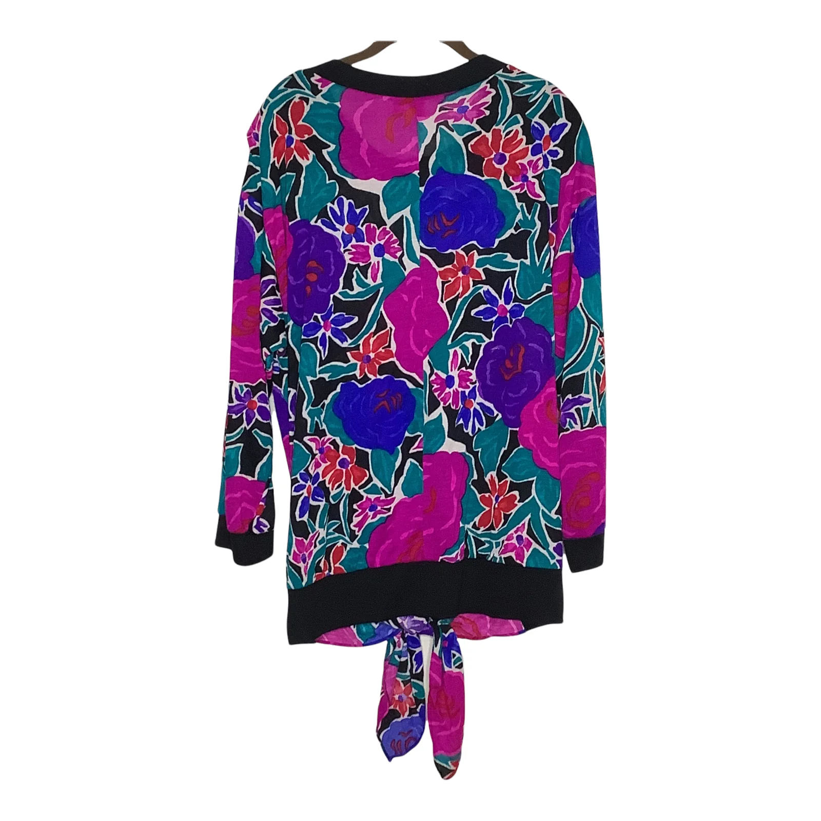 Vintage Skirt Set 80s 90s Ml Floral Lightweight Knit Bright New Wave Psychedelic by young stuff - Image 6