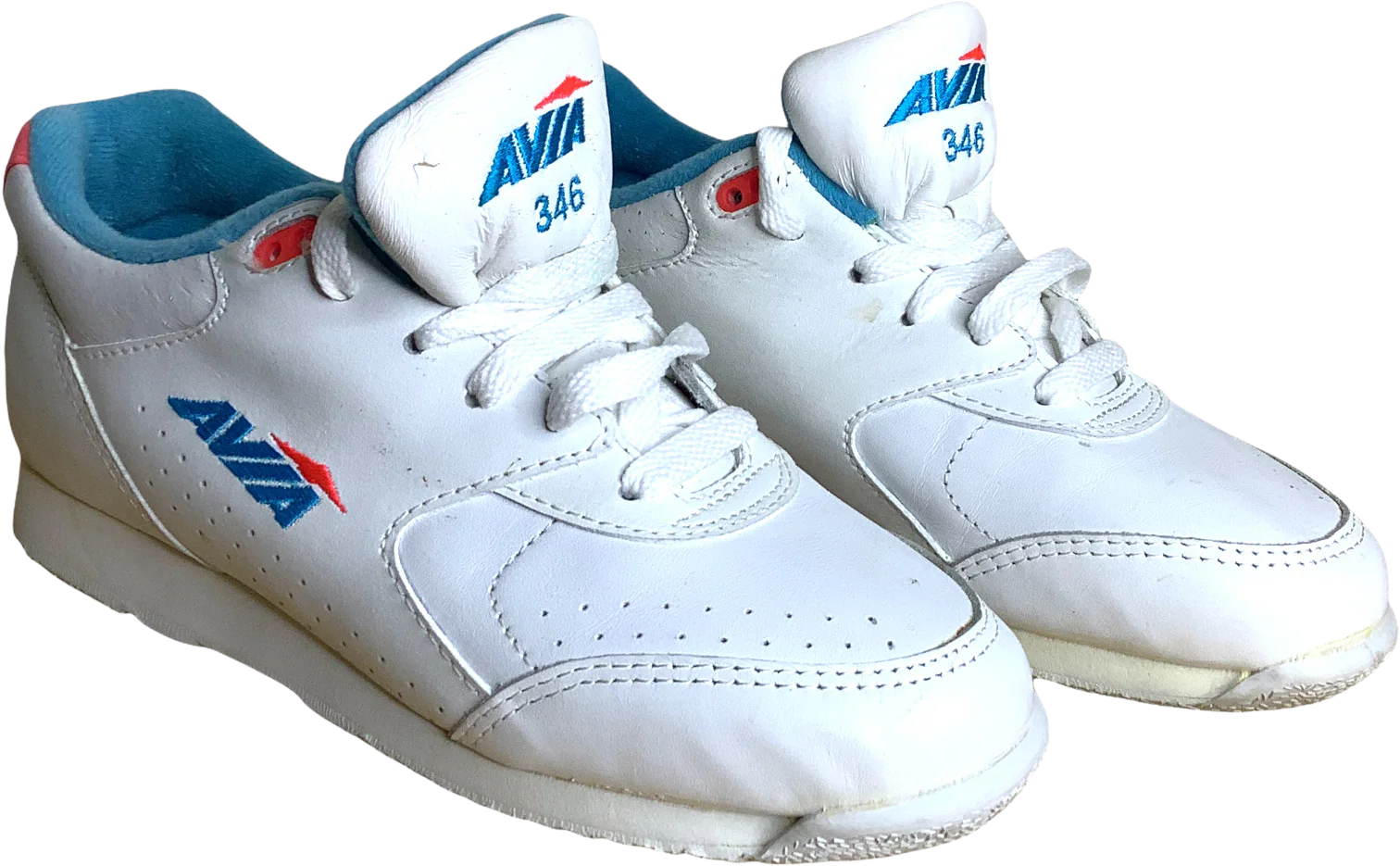 Vintage Sneakers 80s 90s Bright Day Glo Pastel Trim Aerobics Gym Cantilever by Avia