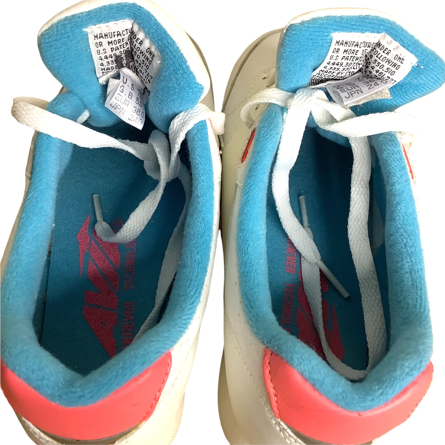 Vintage Sneakers 80s 90s Bright Day Glo Pastel Trim Aerobics Gym Cantilever by Avia - Image 10
