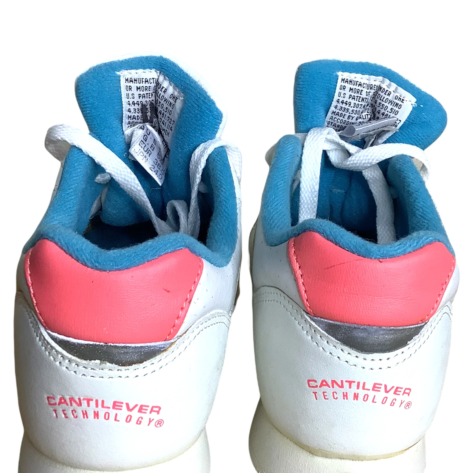Vintage Sneakers 80s 90s Bright Day Glo Pastel Trim Aerobics Gym Cantilever by Avia - Image 2