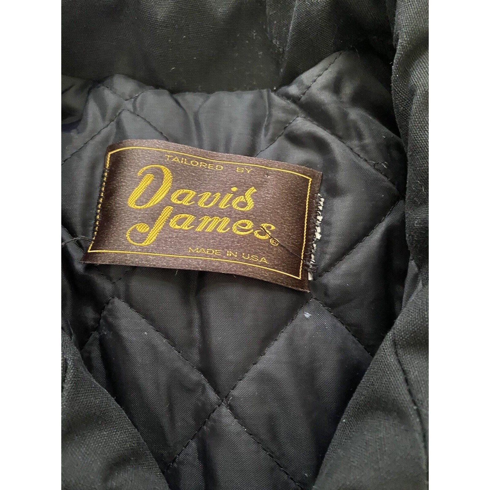 Vintage Southwest Coat Jacket 90s David James Lined M Canvas Ranch Western by  David James - Image 5