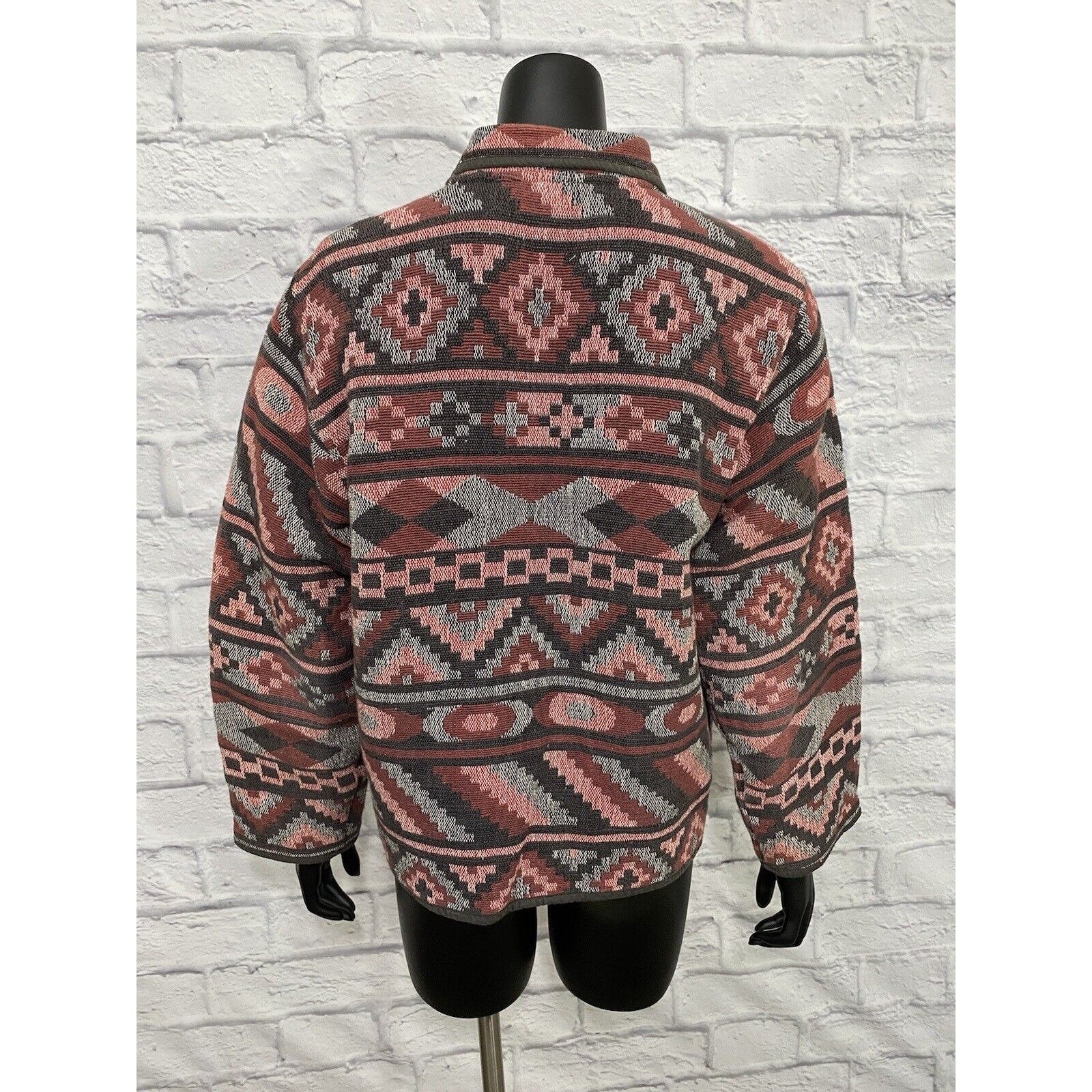Vintage Southwest Tapestry Jacket Blazer Jane Ashley 90s Rodeo Western Cotton by Jane Ashley - Image 4