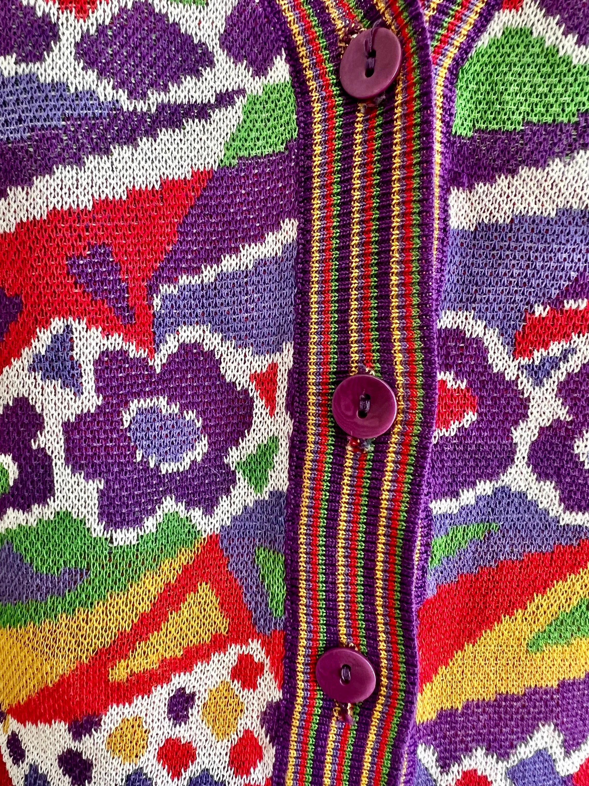 Vintage Sport Sweater Vest Floral Sweater by Missoni - Image 3