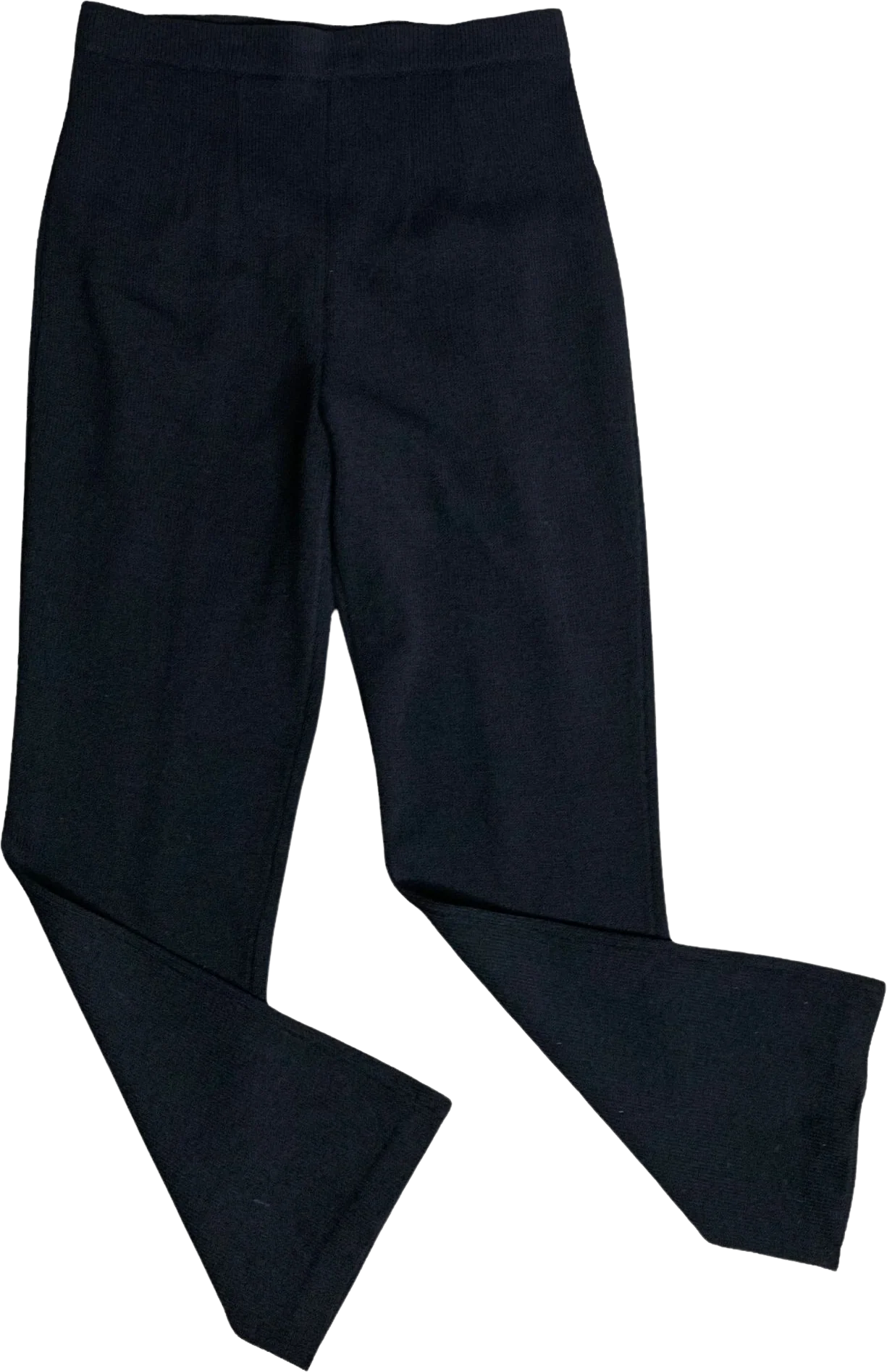 Vintage St John Evening Santana Knit Pants Black Pullon Stretch Straight Leg by St John Evening