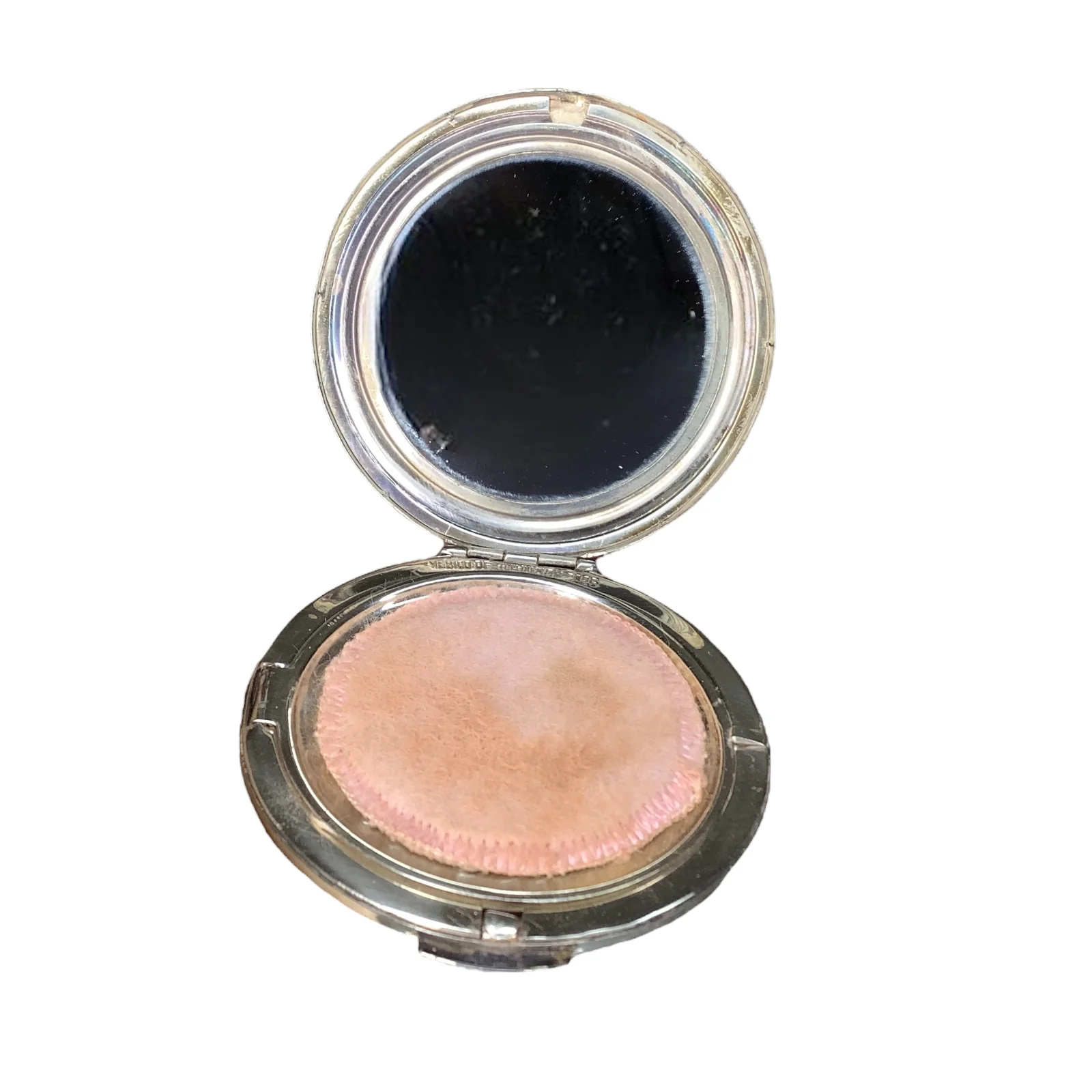 Vintage Sterling Silver Compact Blush Mexico Stamp 925 10mm Engraved Susan 2. 5" - Image 6
