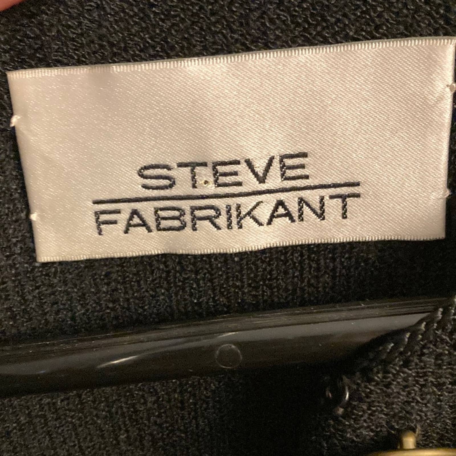 Vintage Steve Fabrikant Black Wool Sweater Dress Evening Party Cocktail by Steve Fabrikant - Image 6