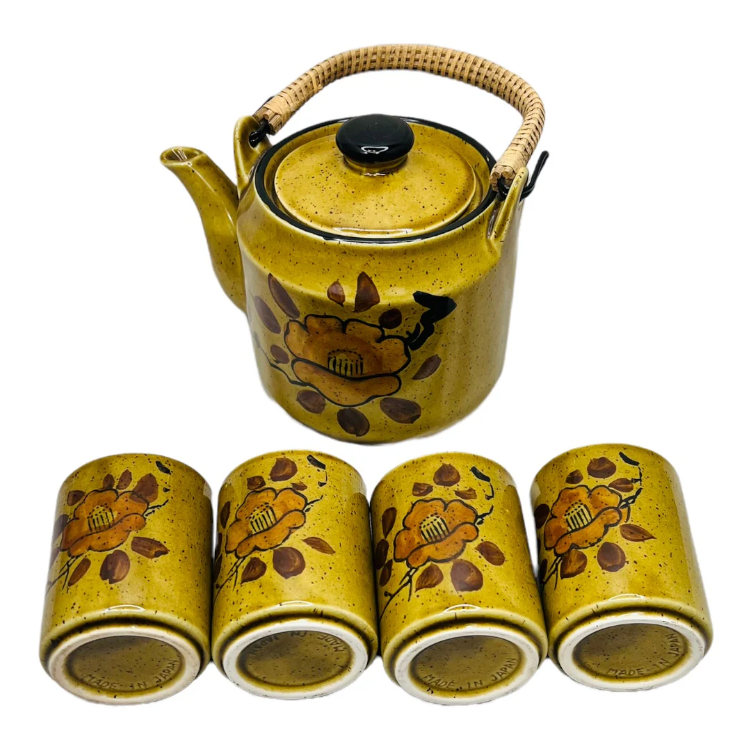 Vintage Stoneware Tea Set 60s - Image 9