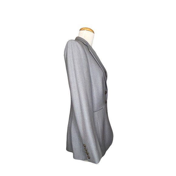 Vintage Studio 121 Tweed Womens Blazer Gray Wool Blend Lightweight Sz4 by Nordstrom - Image 4