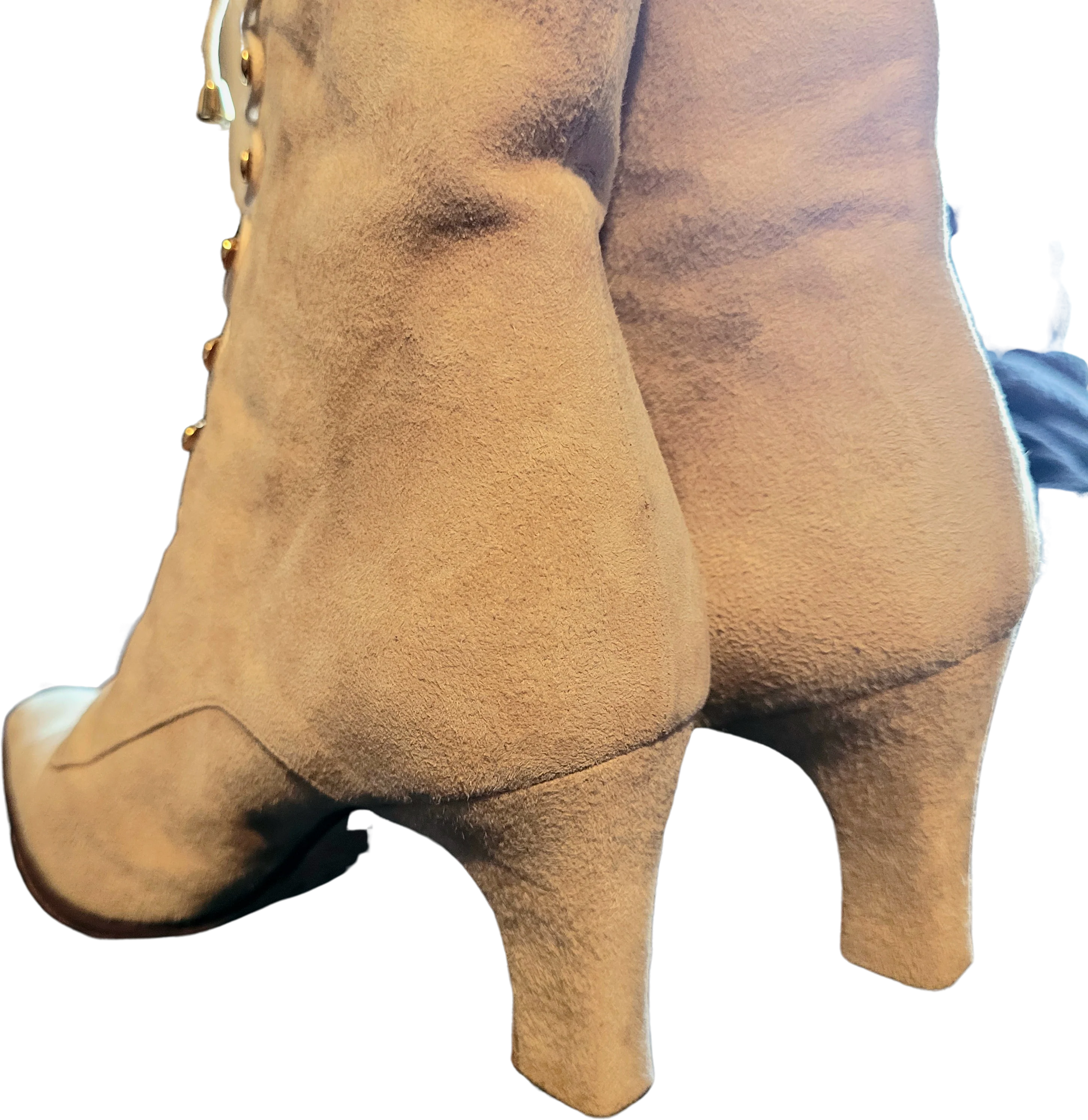 Vintage Suede Lace Up Granny Boots By Chantal - Image 2