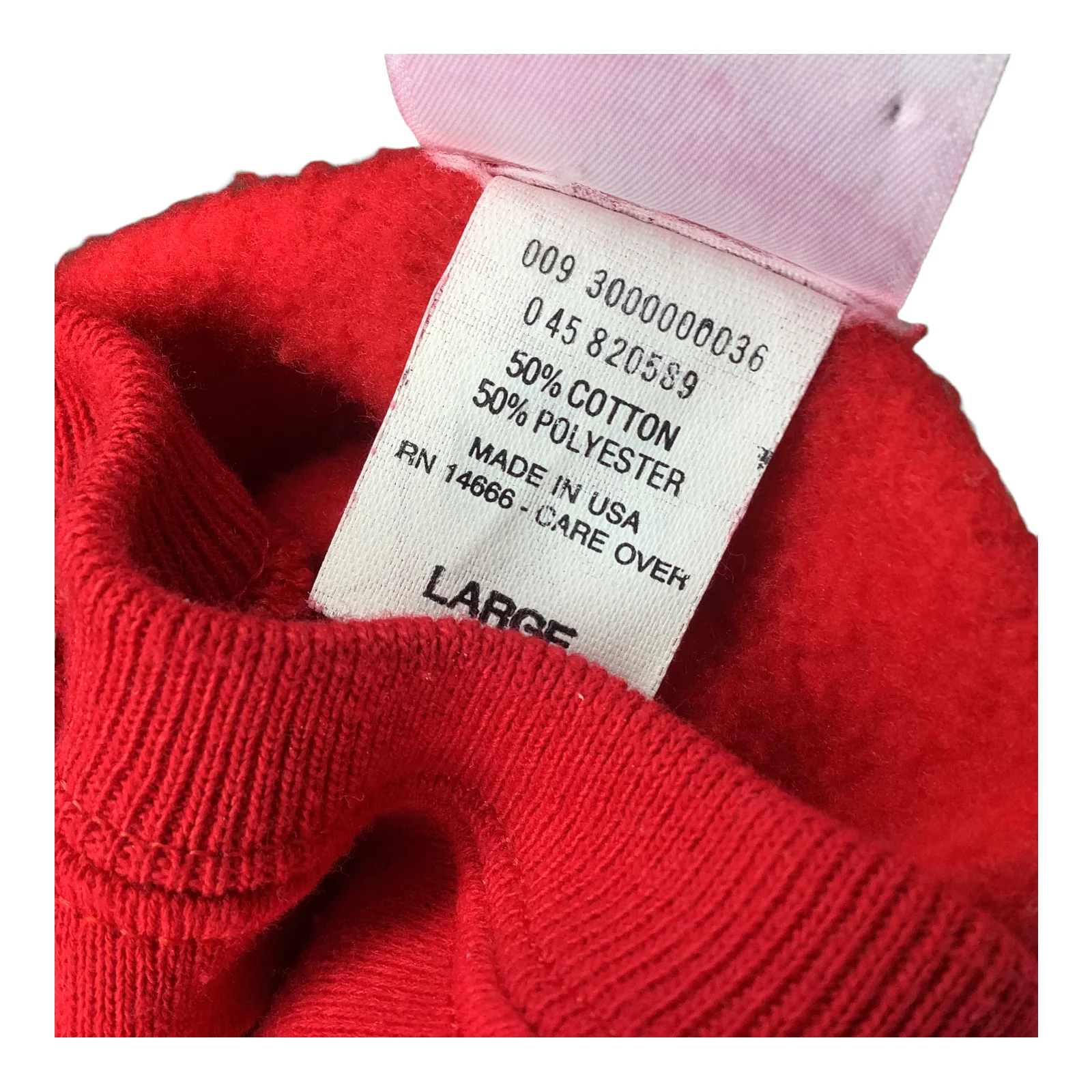 Vintage Sweatshirt Kid Large 80s 90s Red Three Bears Sturdy Sweats Crew Neck by Lee - Image 6