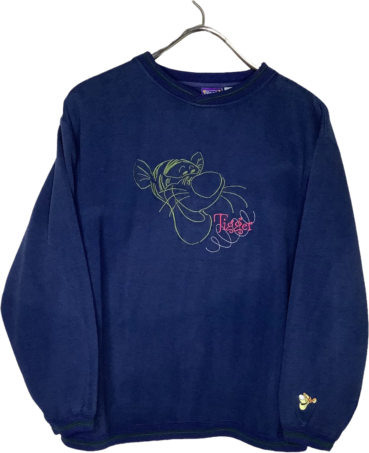 Vintage Sweatshirt Tigger Embroidered 90s 00s Pooh 100 Acre Collection Lg by Pooh