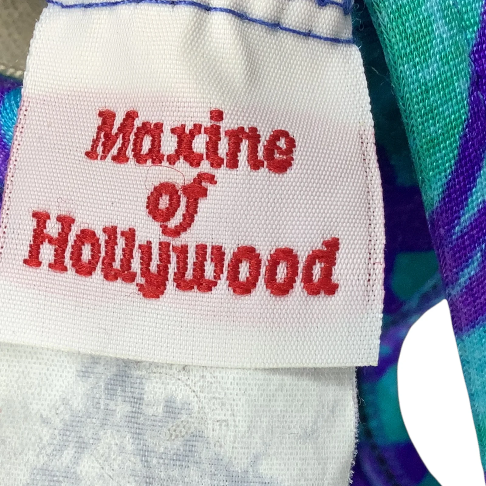 Vintage Swimsuit 90s Xs/small Floral Ruched Sheen Padded Bra Cup Lined One Piece by Maxine of Hollywood - Image 4