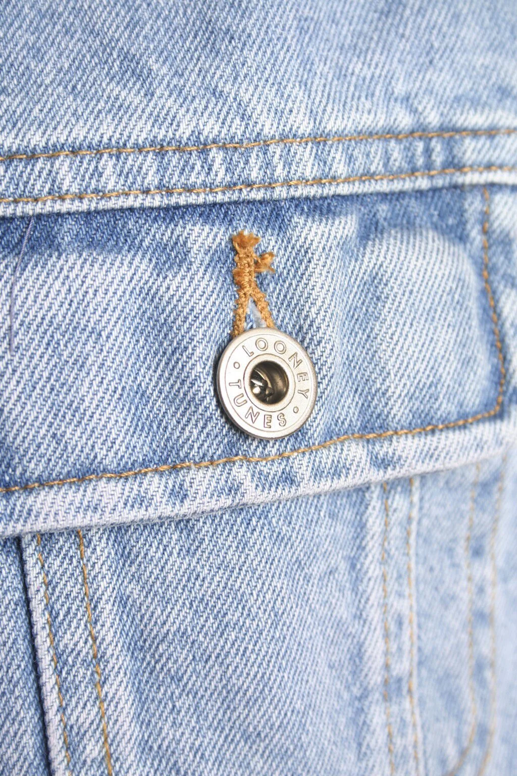 Vintage Sylvester and Tweety Bird Denim Vest 90s Looney Tunes Sleeveless Jean Button Up Vest Large by Warner Brothers - Image 7