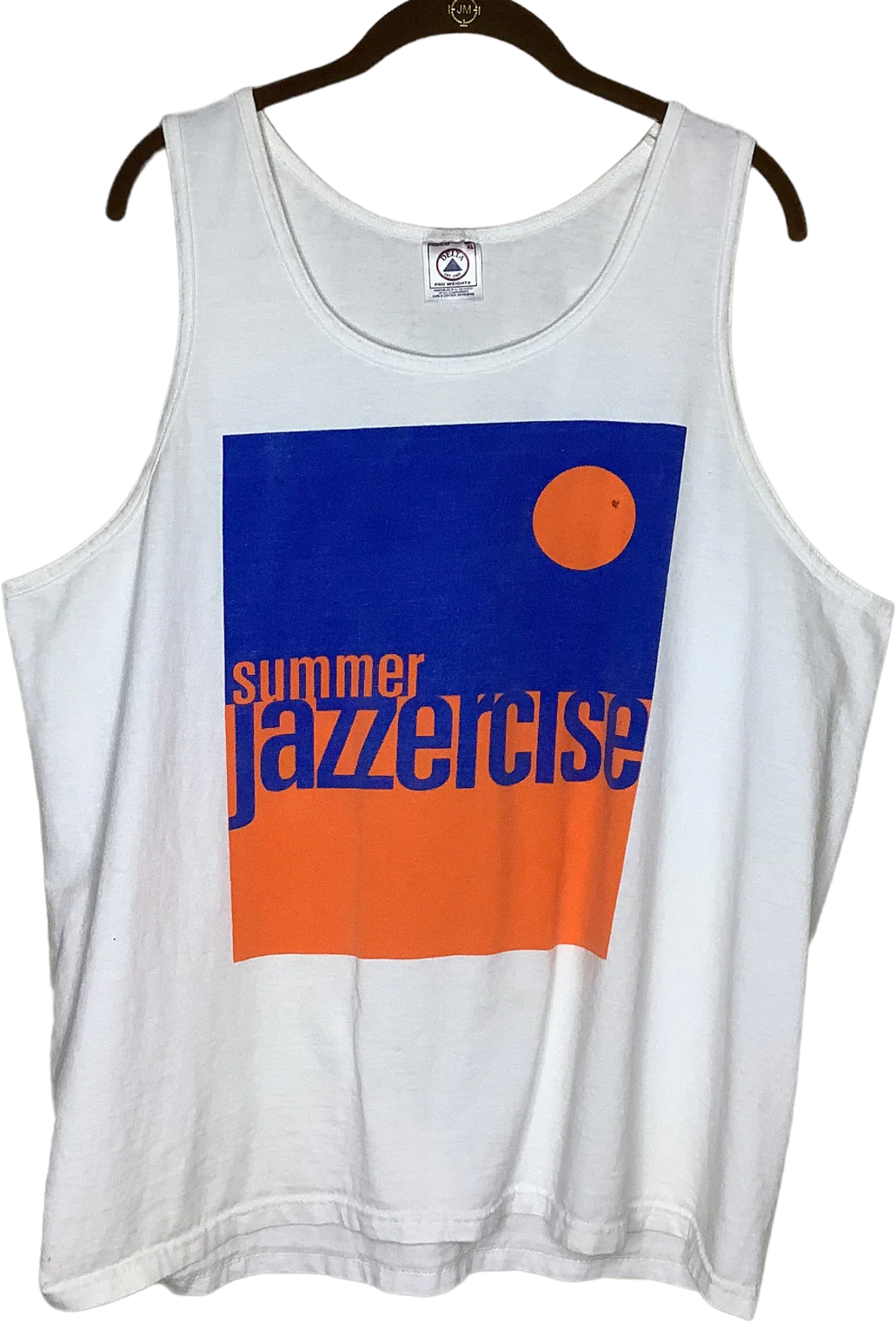 Vintage Tank 90s Delta Xl Summer Jazzercise Graphic Tee Crew Neck Gym Streetwear by Delta