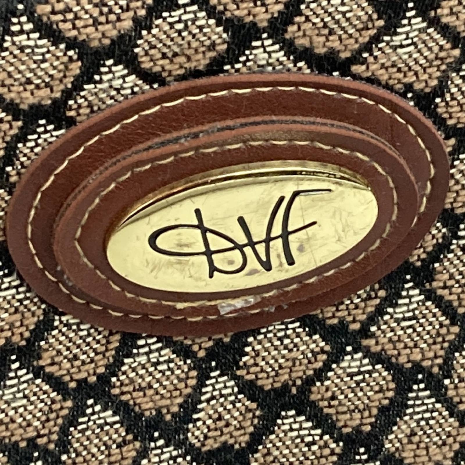 Vintage Tapestry Carpet Travel Bag Carry On by Diane Von Furstenberg - Image 2