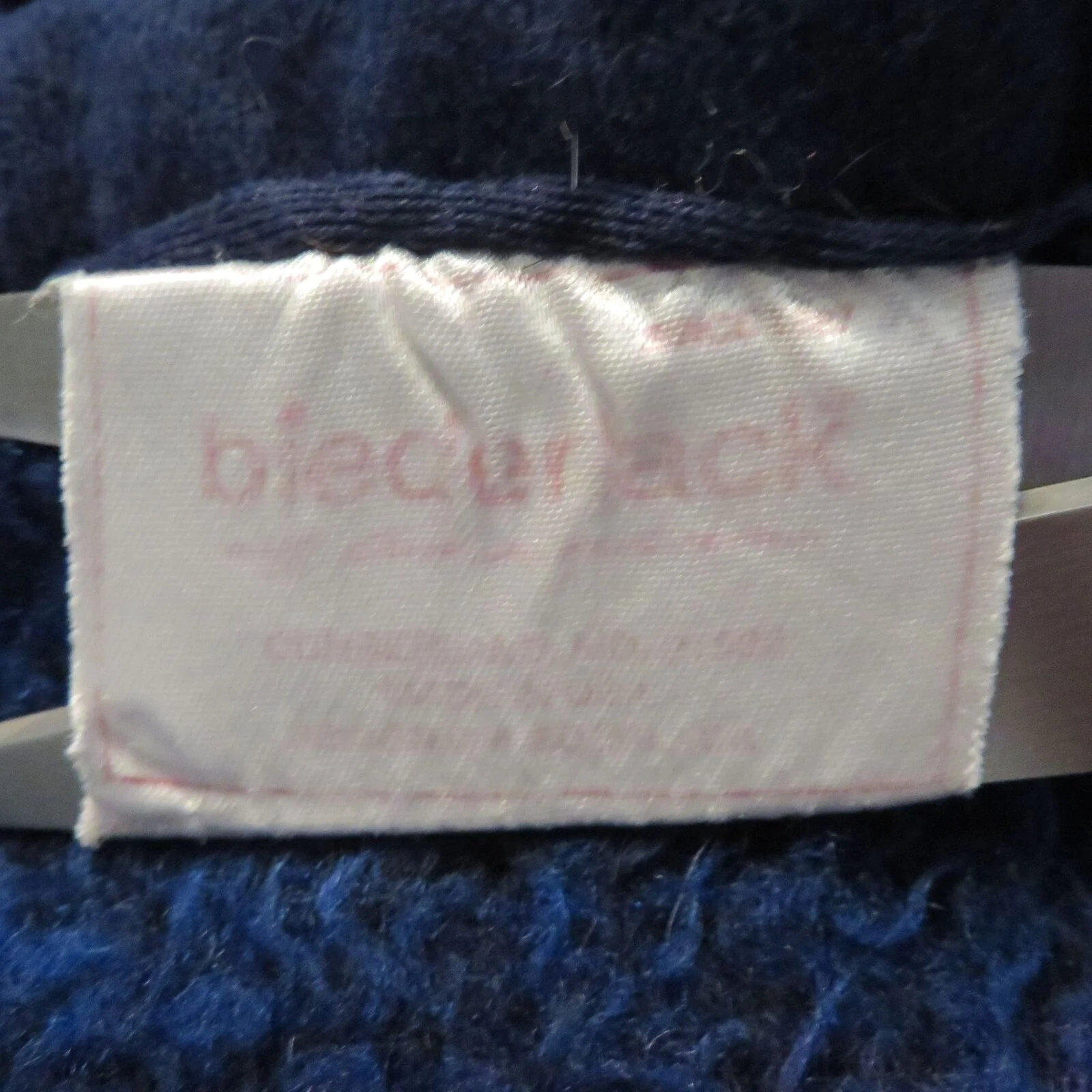 Vintage Throw Blanket Blue Purple Check Reversible Made In Usa by Biederlack - Image 8