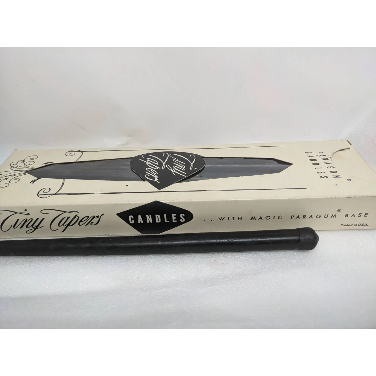 Vintage Tiny Taper Black 10 Inch Halloween Wicca Set of 12 by Paragon Candles - Image 2