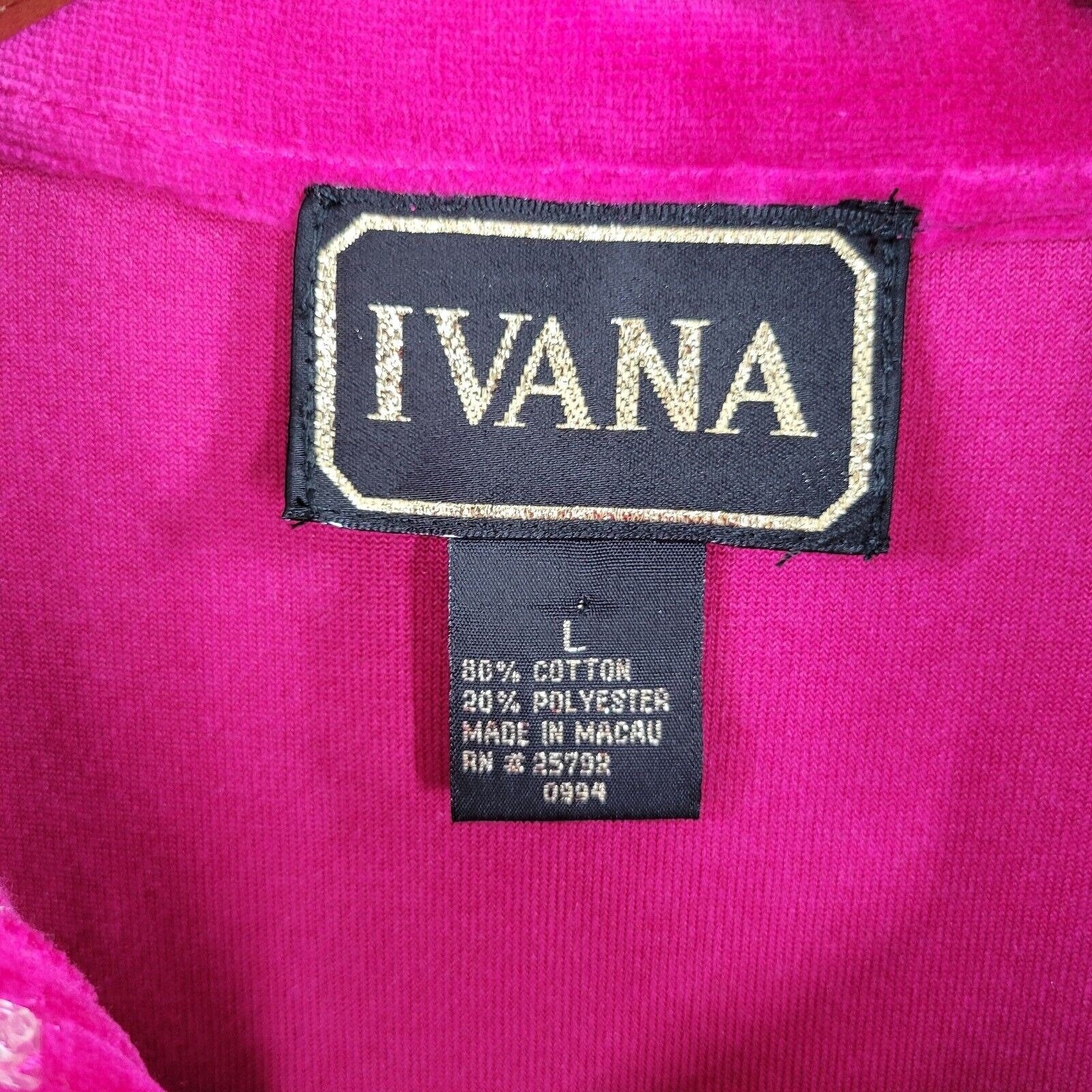 Vintage Top Size Large Shirt Velvet Velour Shirt Jacket Shacket Bright Pink Gold - Image 6