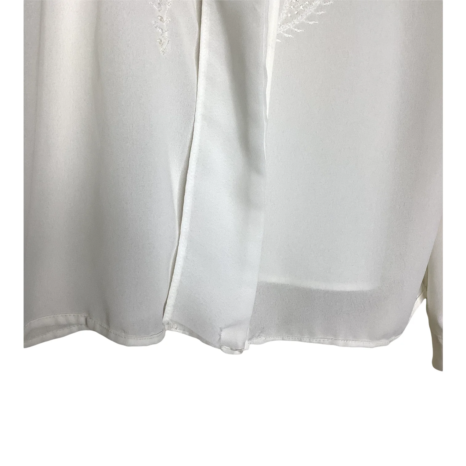 Vintage Top St Michael Marks and Spencer Embroidered Paisley Print Loop Button 6 - Image 6