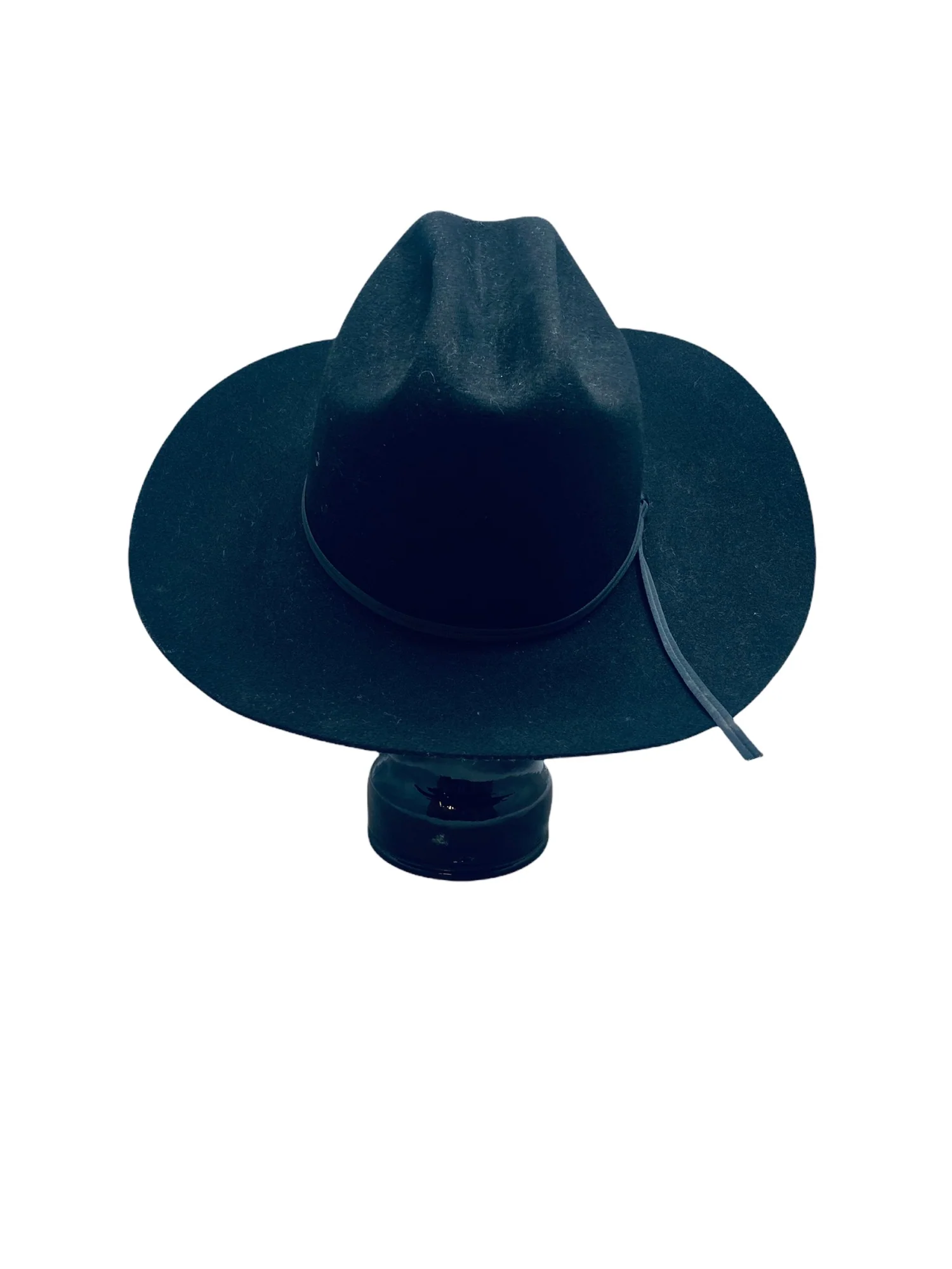 Vintage Trail Boss Cattleman Hat Mens 100% Premium Wool Felt Black by Trail Boss - Image 3