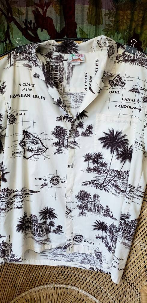 Vintage Tropical Isles Men's Shirt by Evergreen Island Made In Hawaii by Evergreen Island - Image 5