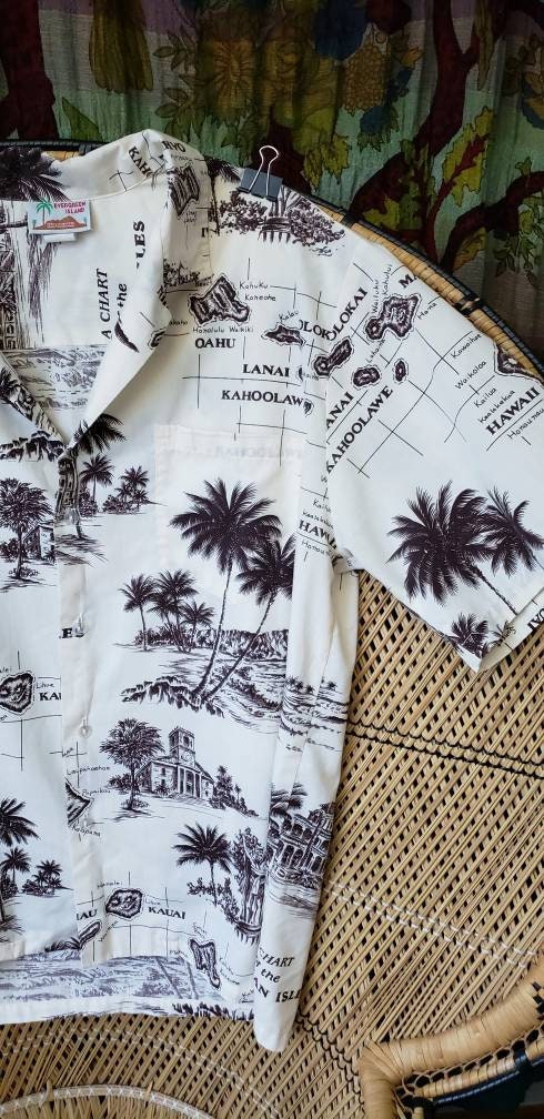 Vintage Tropical Isles Men's Shirt by Evergreen Island Made In Hawaii by Evergreen Island - Image 6