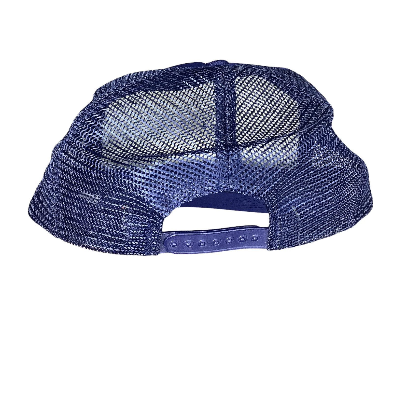 Vintage Trucker Cap 80s 90s Snapback Kunze Repair Sioux City Iowa Mesh Foam Blue by Crown - Image 4