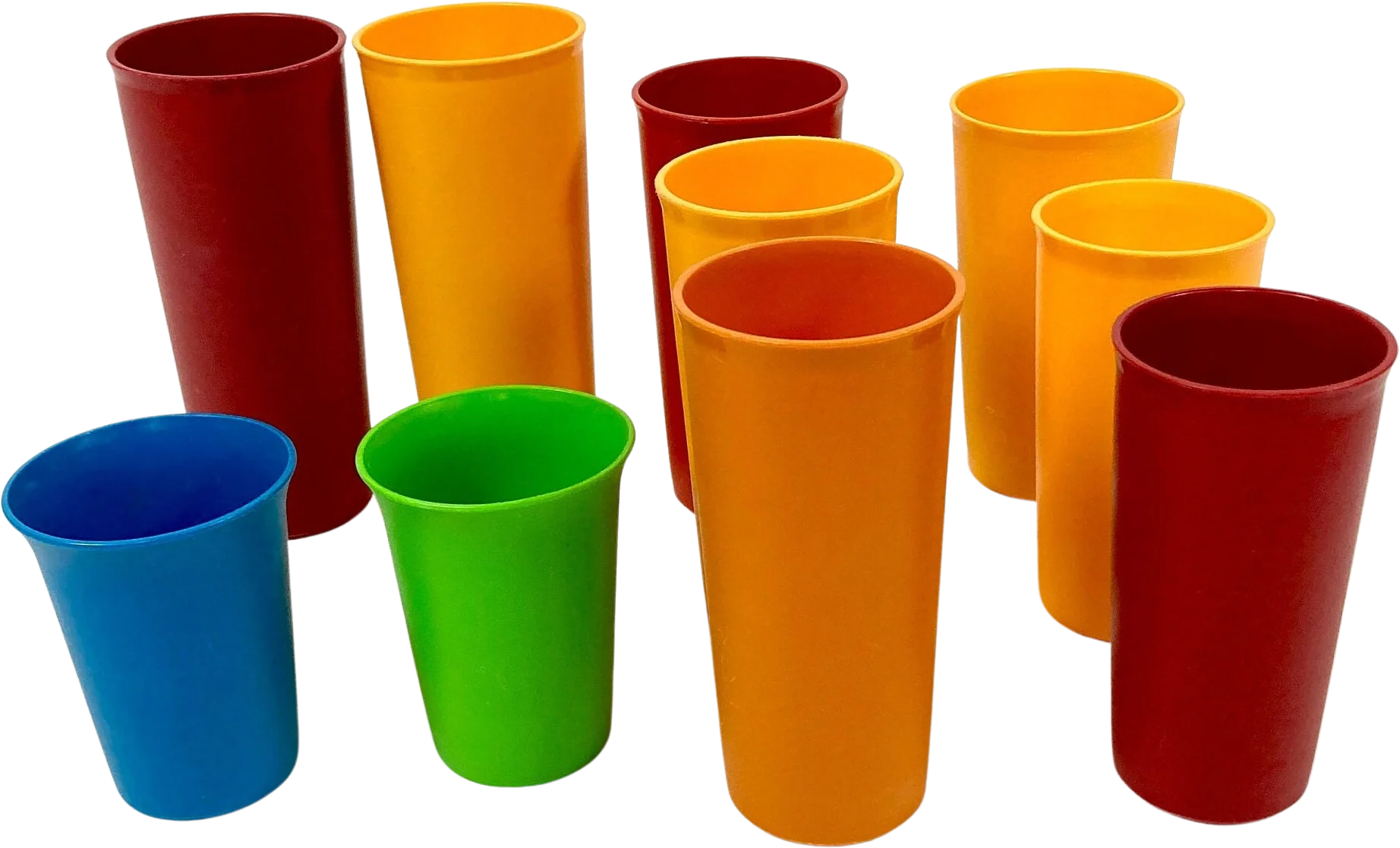 Vintage Tupperware Drinking Cups Kitschy Kitchen Cups Drinking Tumbler Glasses by Tupperware