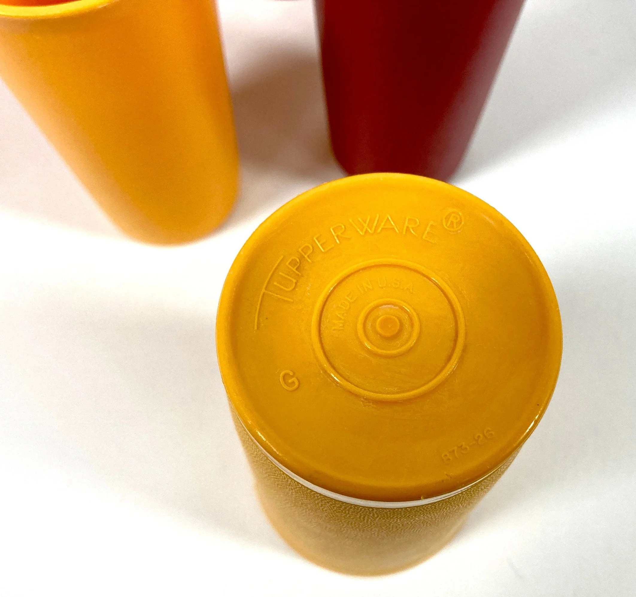 Vintage Tupperware Drinking Cups Kitschy Kitchen Cups Drinking Tumbler Glasses by Tupperware - Image 3