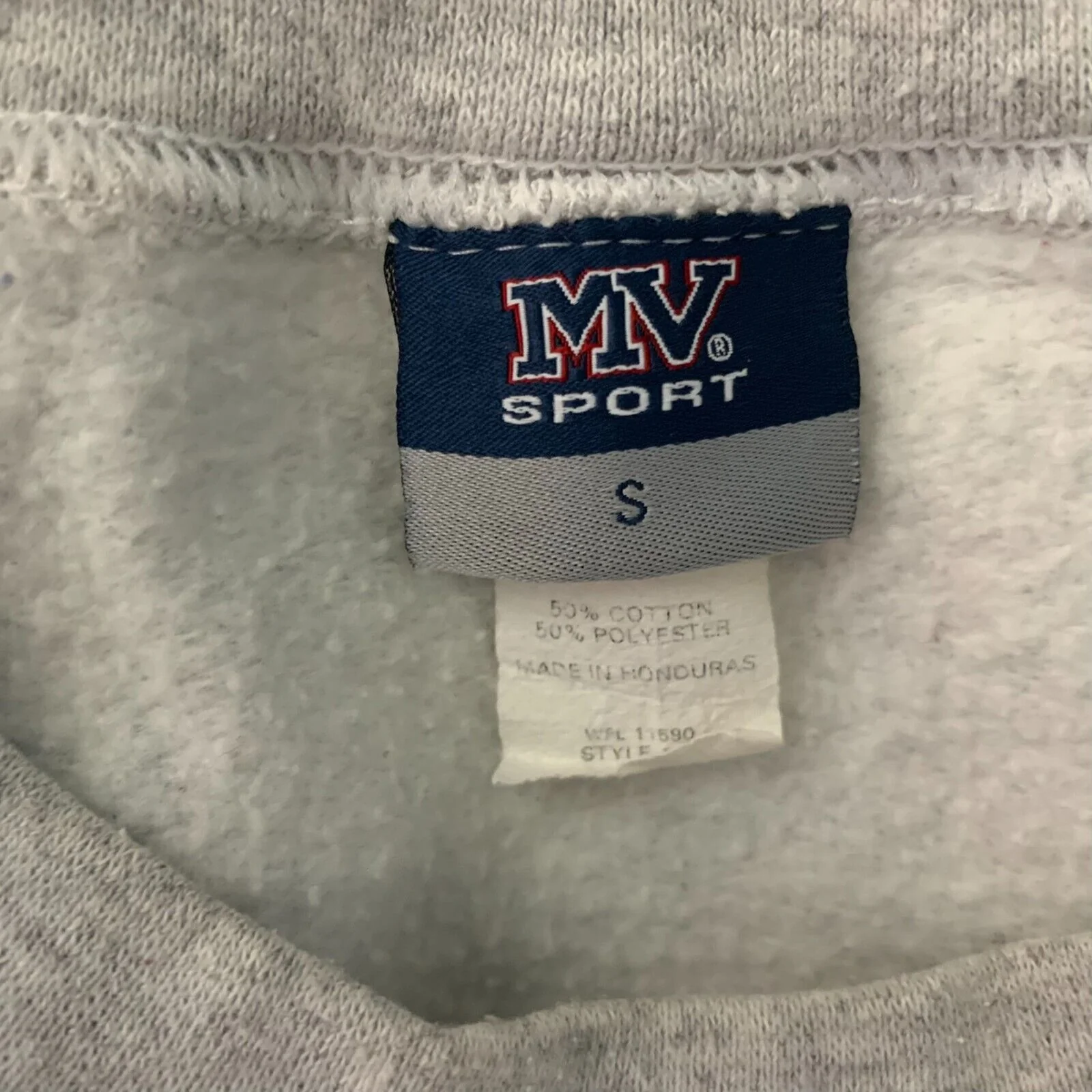 Vintage Umsl University Missouri Sweatshirt S Gray Pullover Crewneck St Louis by MV Sport - Image 7