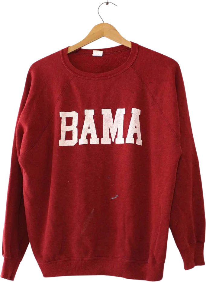 Vintage University of Alabama Crimson Roll Tide Sweatshirt Large by Artex