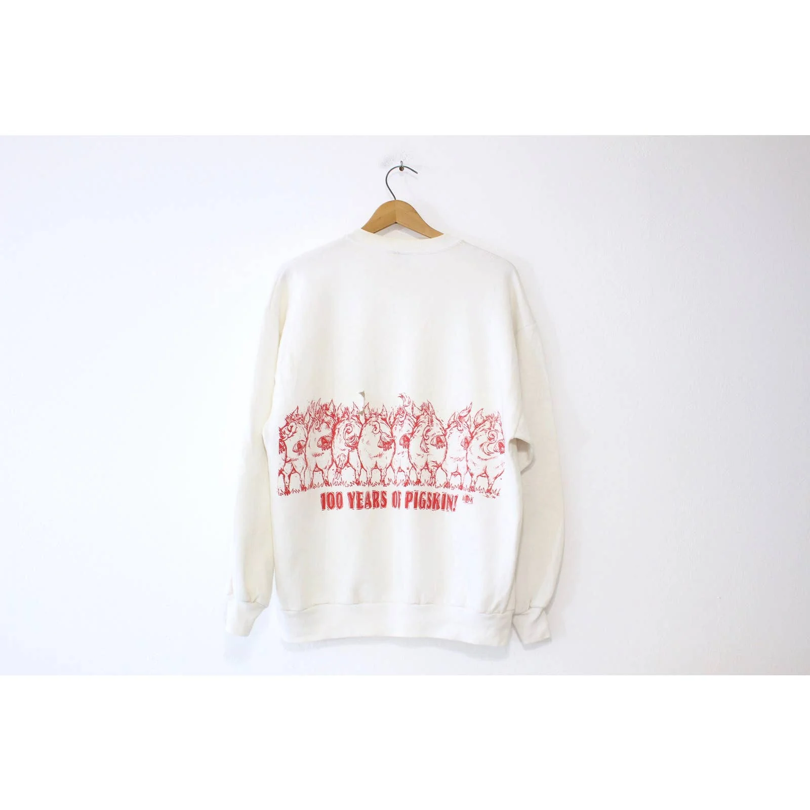 Vintage University of Arkansas Razorbacks Football Sweatshirt Large by Red Oak - Image 2