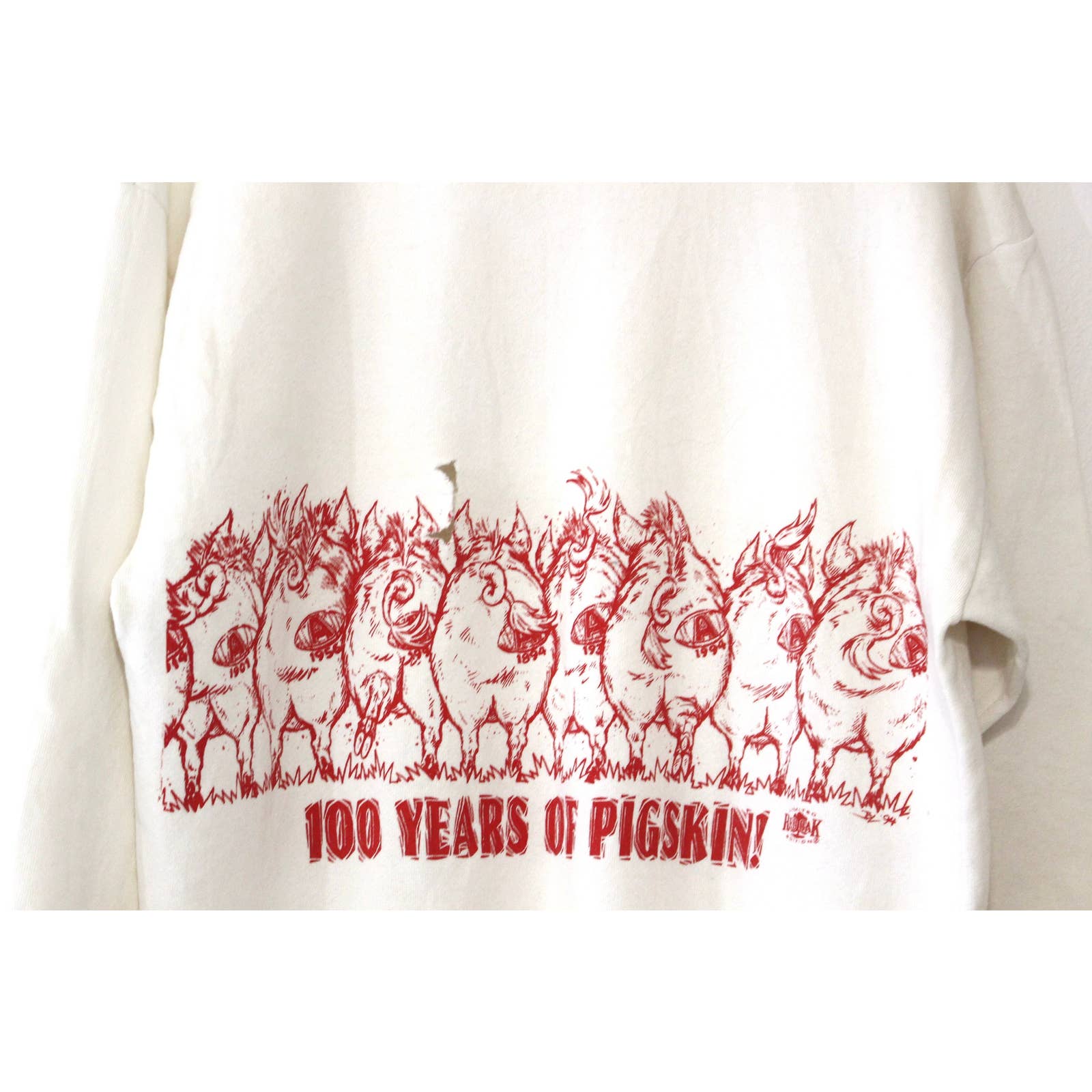 Vintage University of Arkansas Razorbacks Football Sweatshirt Large by Red Oak - Image 5