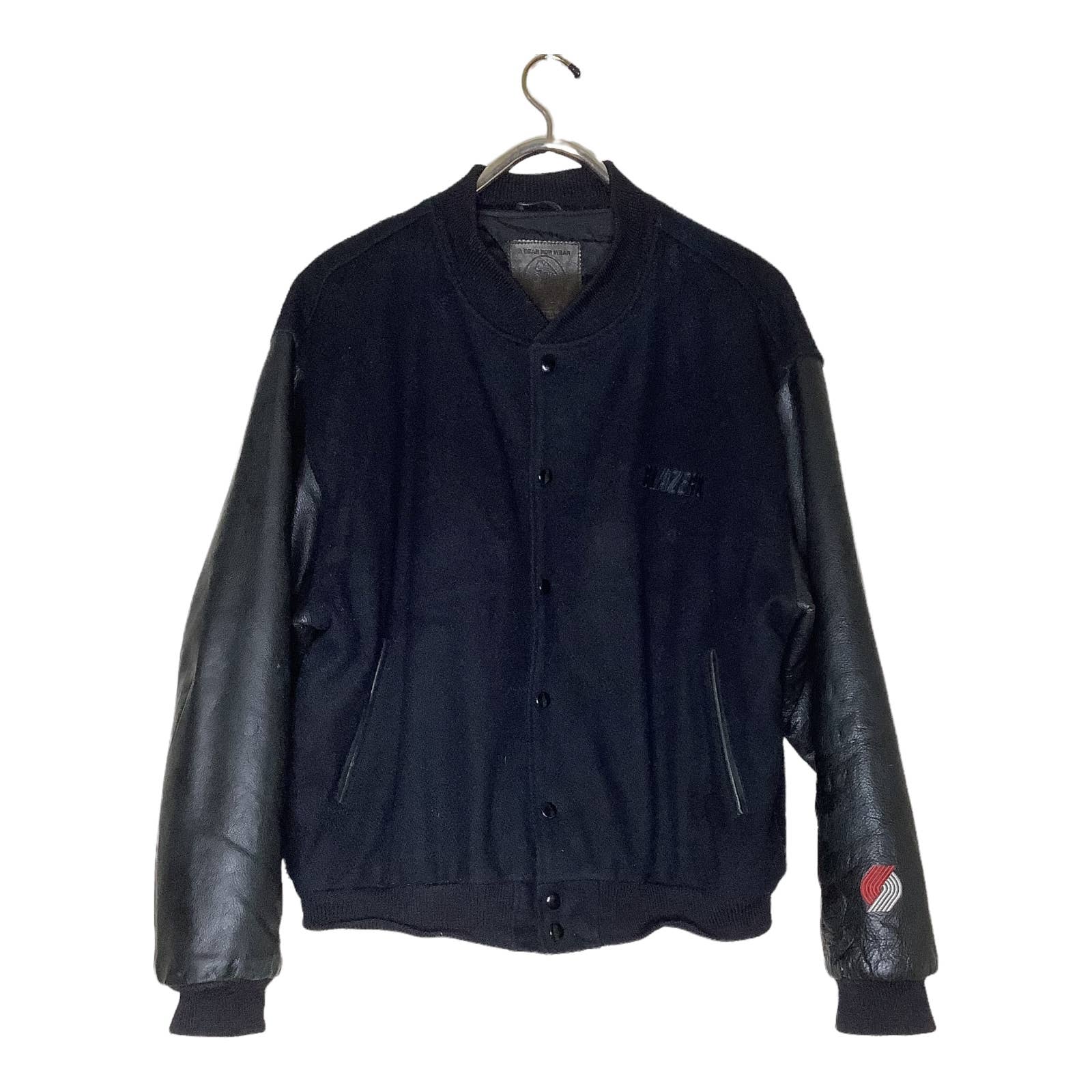 Vintage Varsity Jacket Portland Blazers 80s 90s Wool Leather Xl Usa by Golden Bear - Image 12