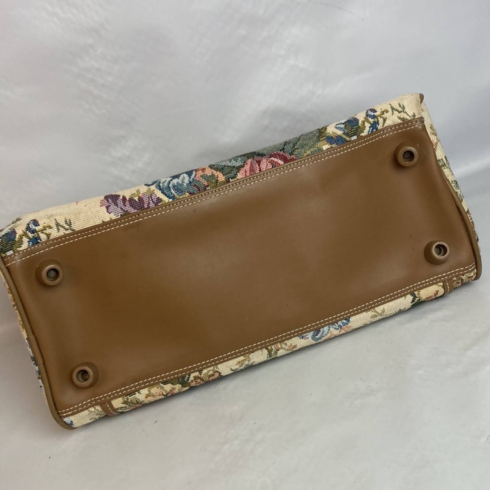 Vintage Verdi Tapestry Floral Carpet Bag by Verdi - Image 5