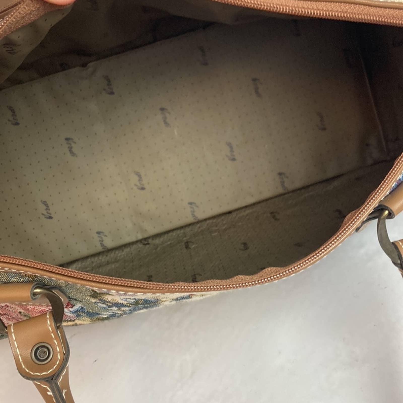 Vintage Verdi Tapestry Floral Carpet Bag by Verdi - Image 9