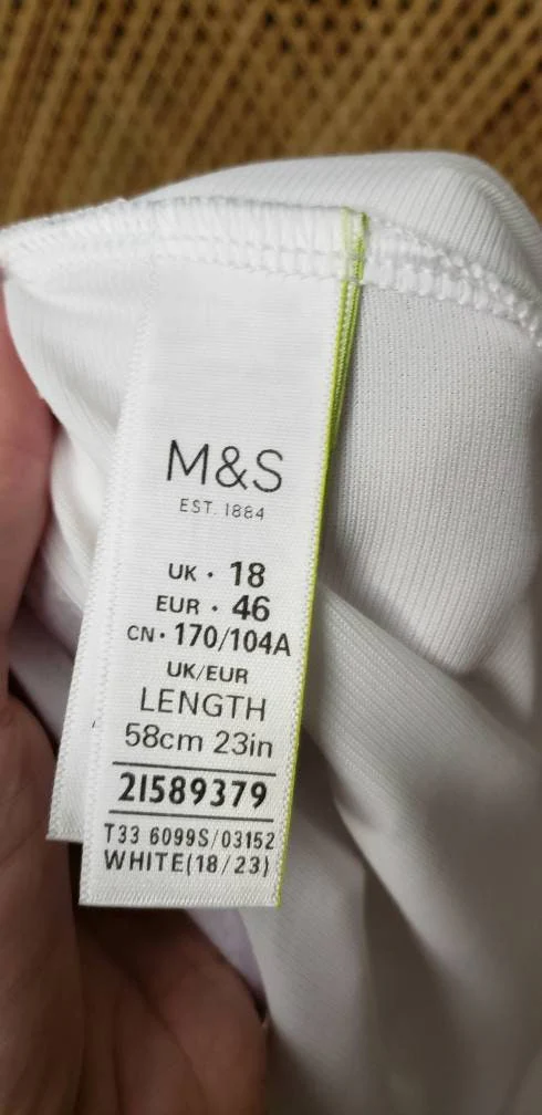 Vintage White M&S Slip with Wide Lace Hem by M&s - Image 7