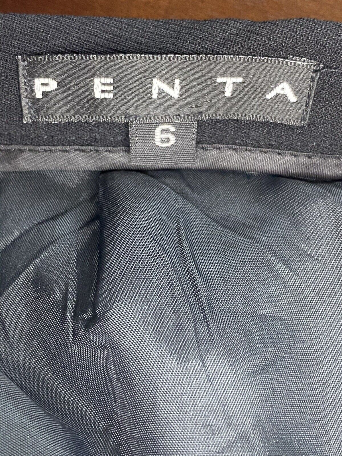 Vintage Women Black Dress Pants Straight Leg Lined Sz 6 by Penta - Image 8