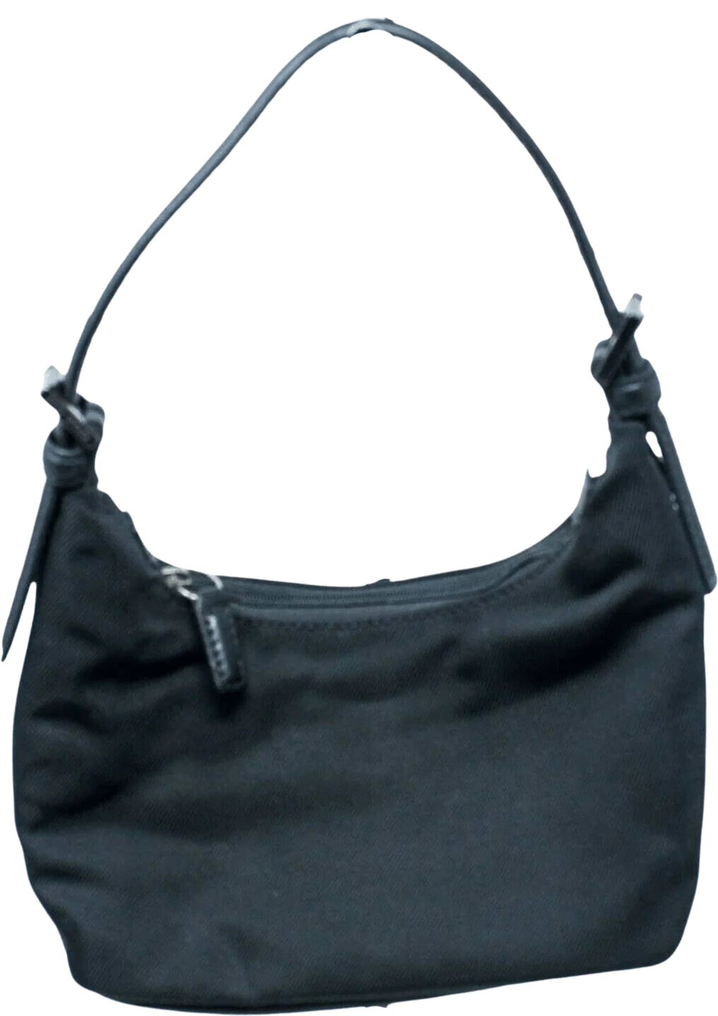 Vintage Womens Shoulder Hobo Bag Black Zipper Adjustable Strap Leather by Coach