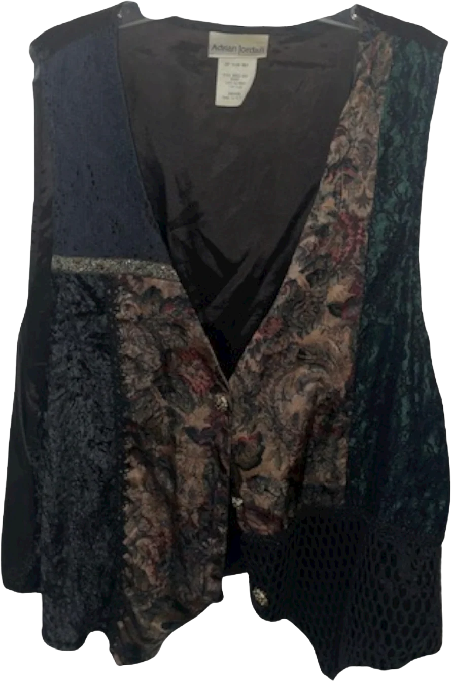Vintage Womens Vest Sz 14-16 Euc by Adrian Jordan