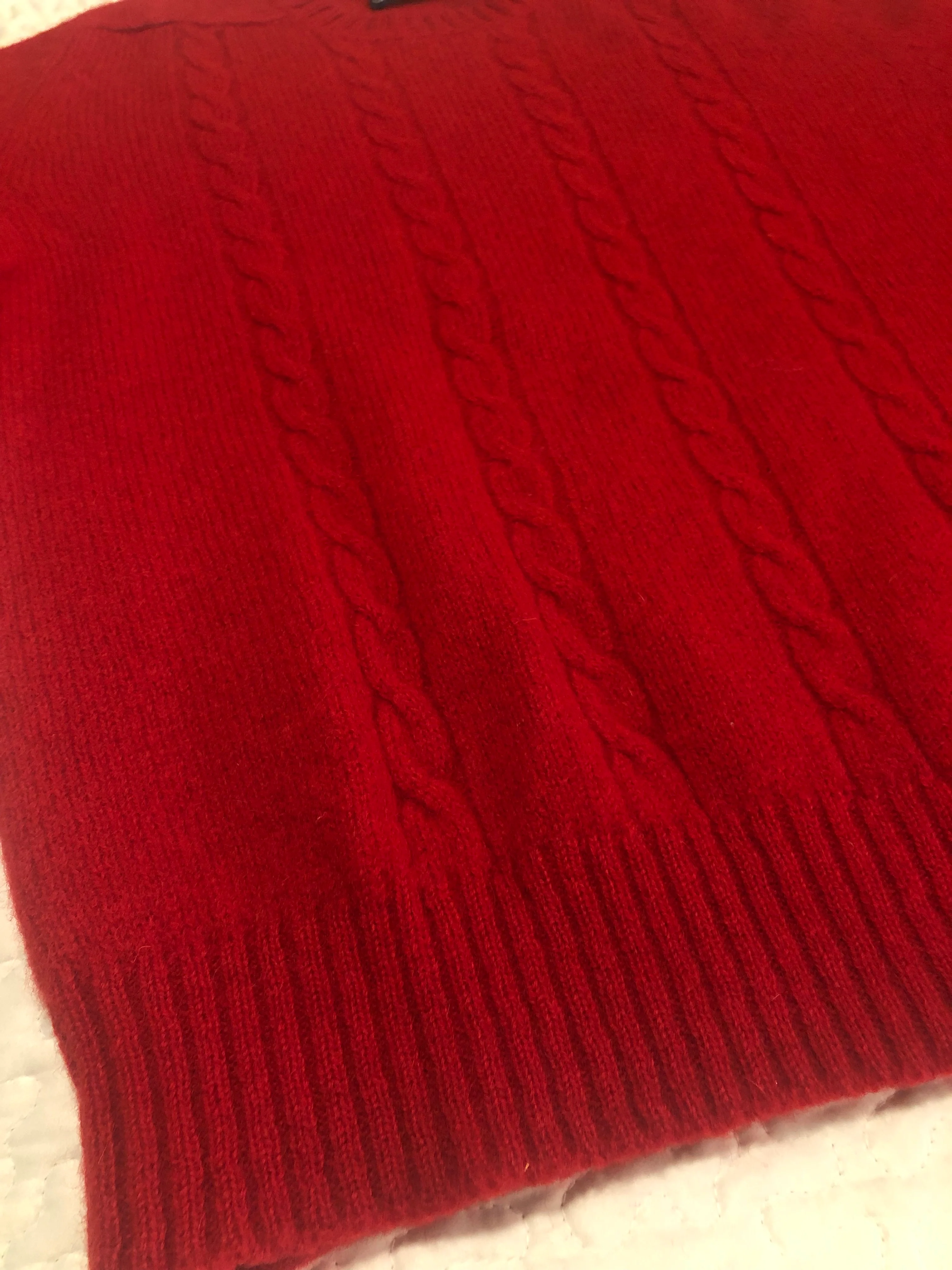 Vintage Woodstock Shetland Wool Cable Knit Sweater By Woodstock - Image 3