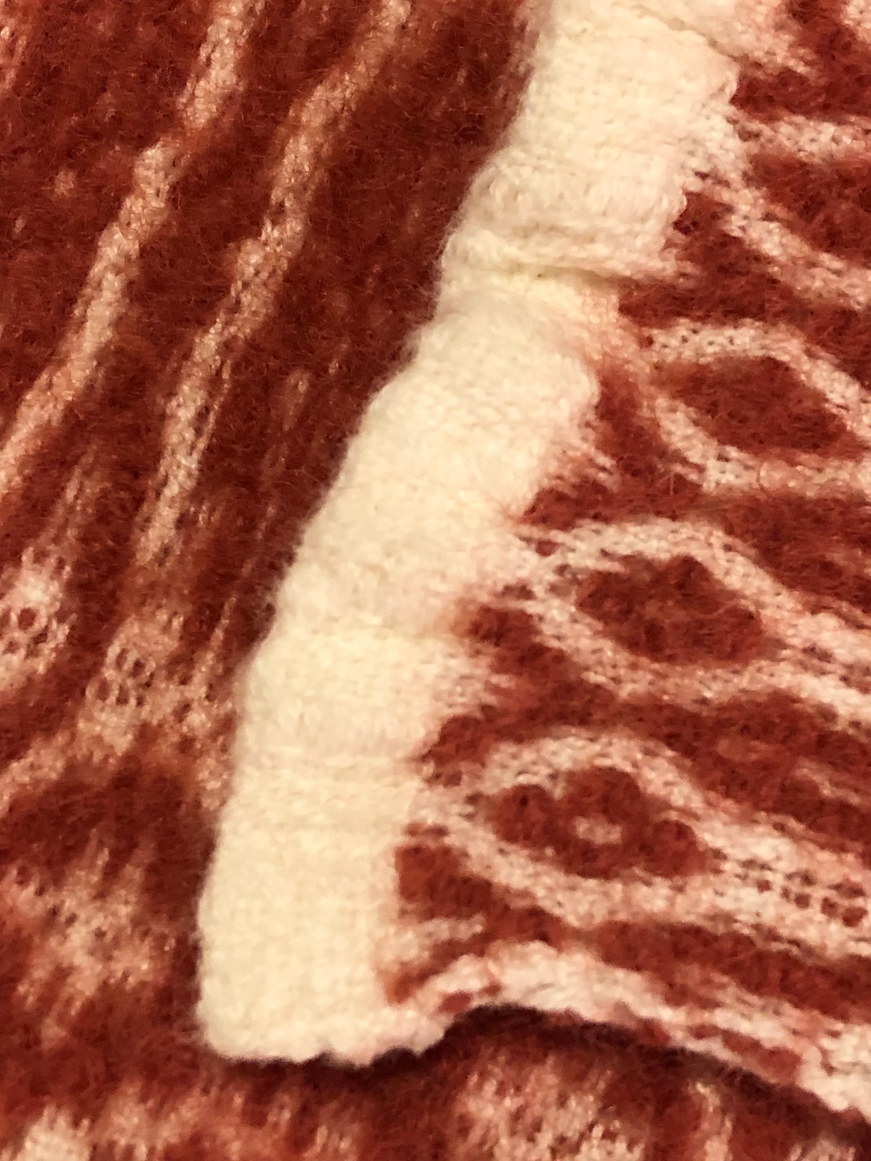 Vintage Wool Handwoven Blanket 54x101 Gorgeous!!! - Image 5