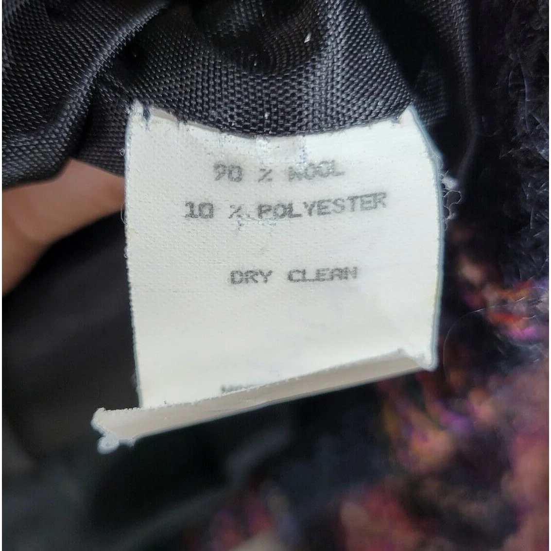 Vintage Wool Tweed Crop Blazer Jacket Size 6/8 Light/dark Academia Plaid Tartan by Lombardi Inc - Image 5
